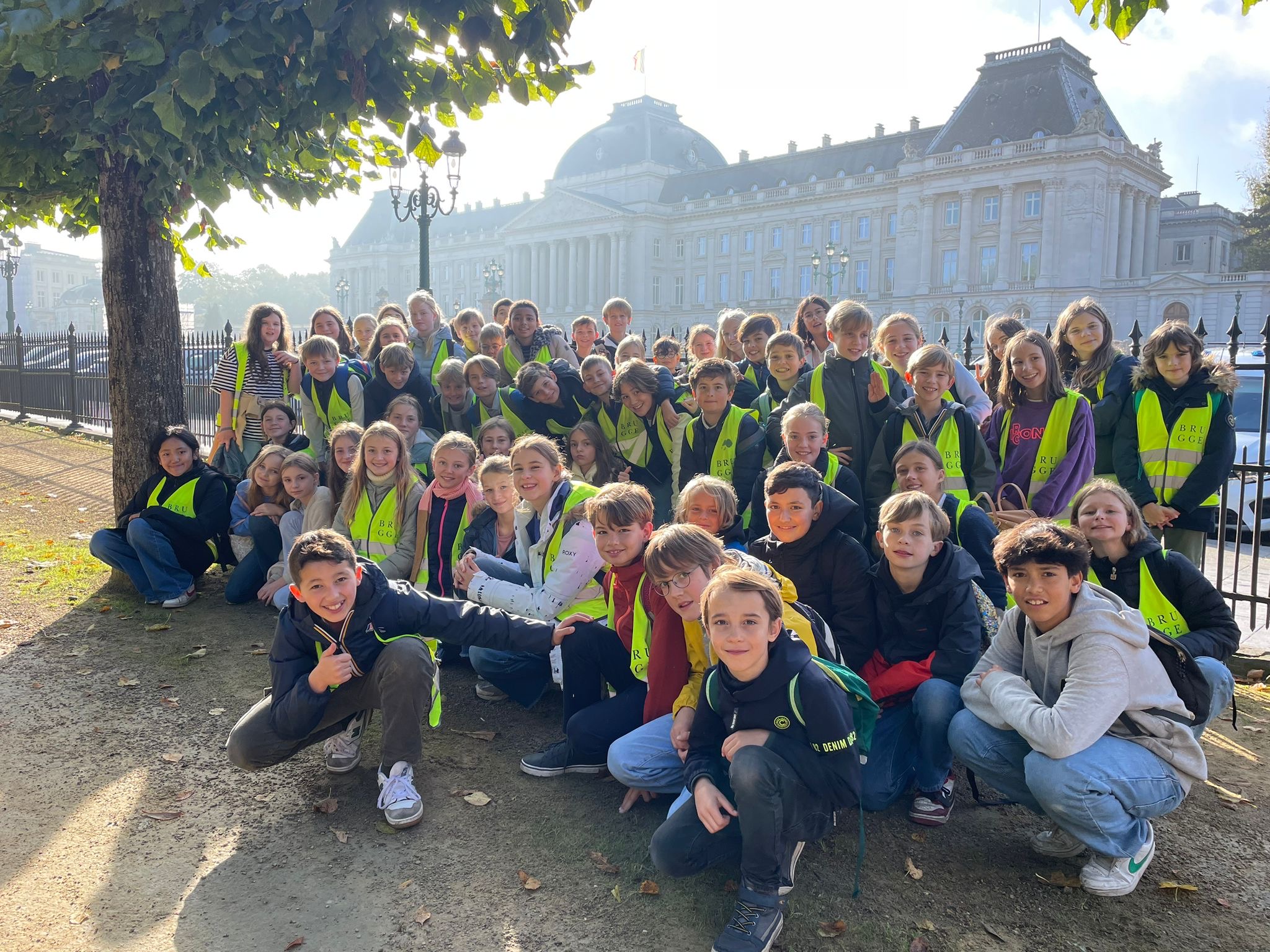 6e lj. op uitstap in Brussel